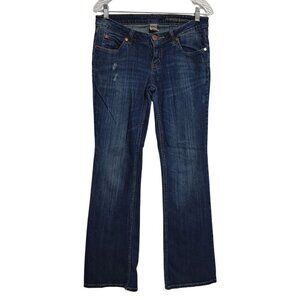 Y2K Arizona Favorite Bootcut Low Rise Distressed Jeans Size 9 90s Grunge Cowgirl